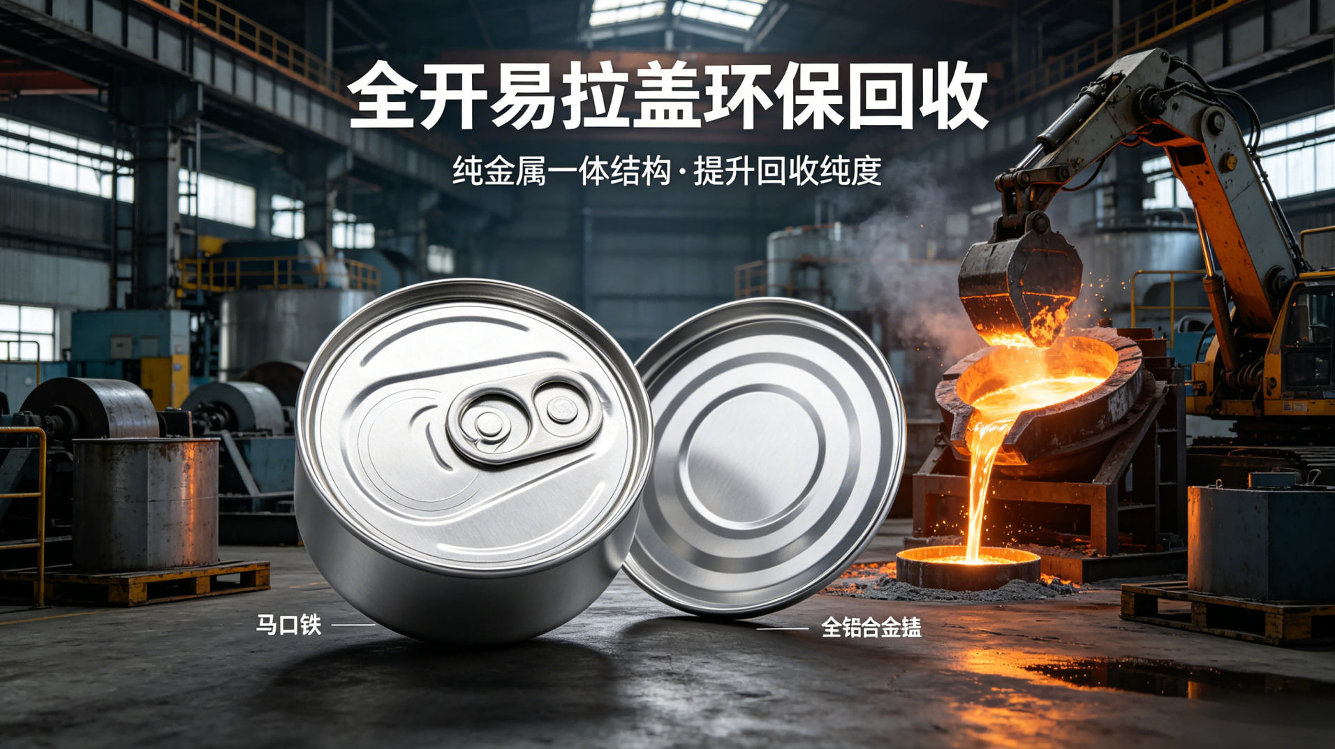 纯金属一体结构,无杂料提升回收纯度