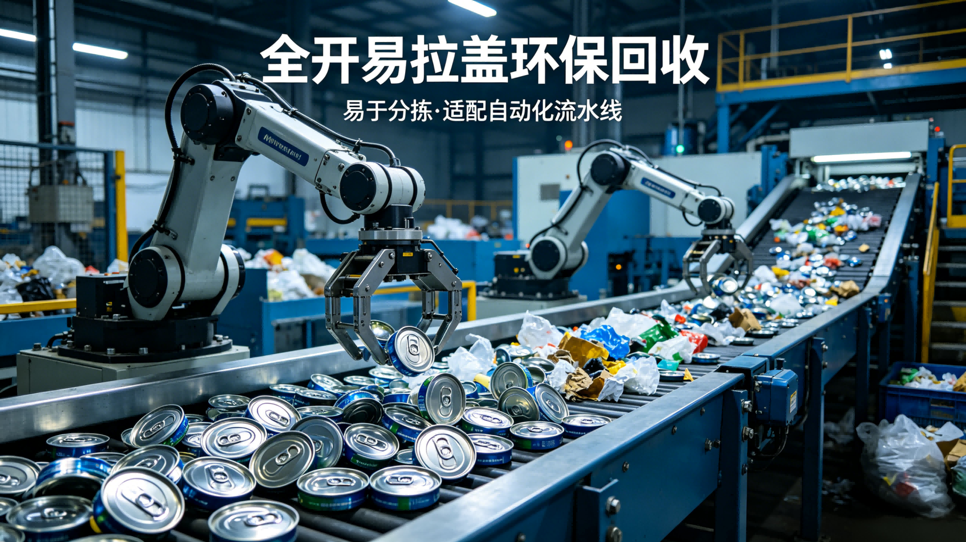 易分拣识别,适配自动化回收流水线