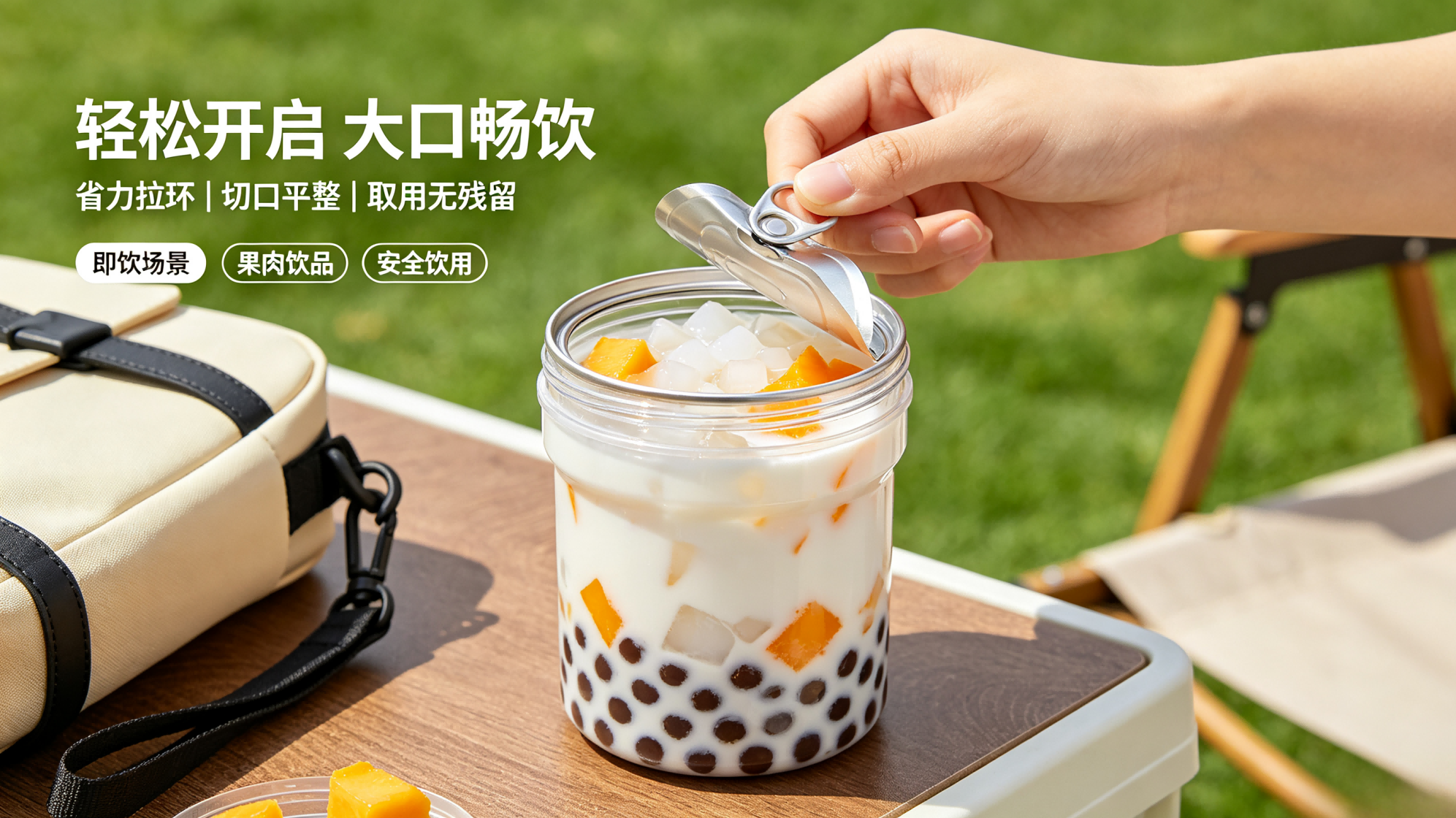 安全易开启，适配茶饮消费场景体验