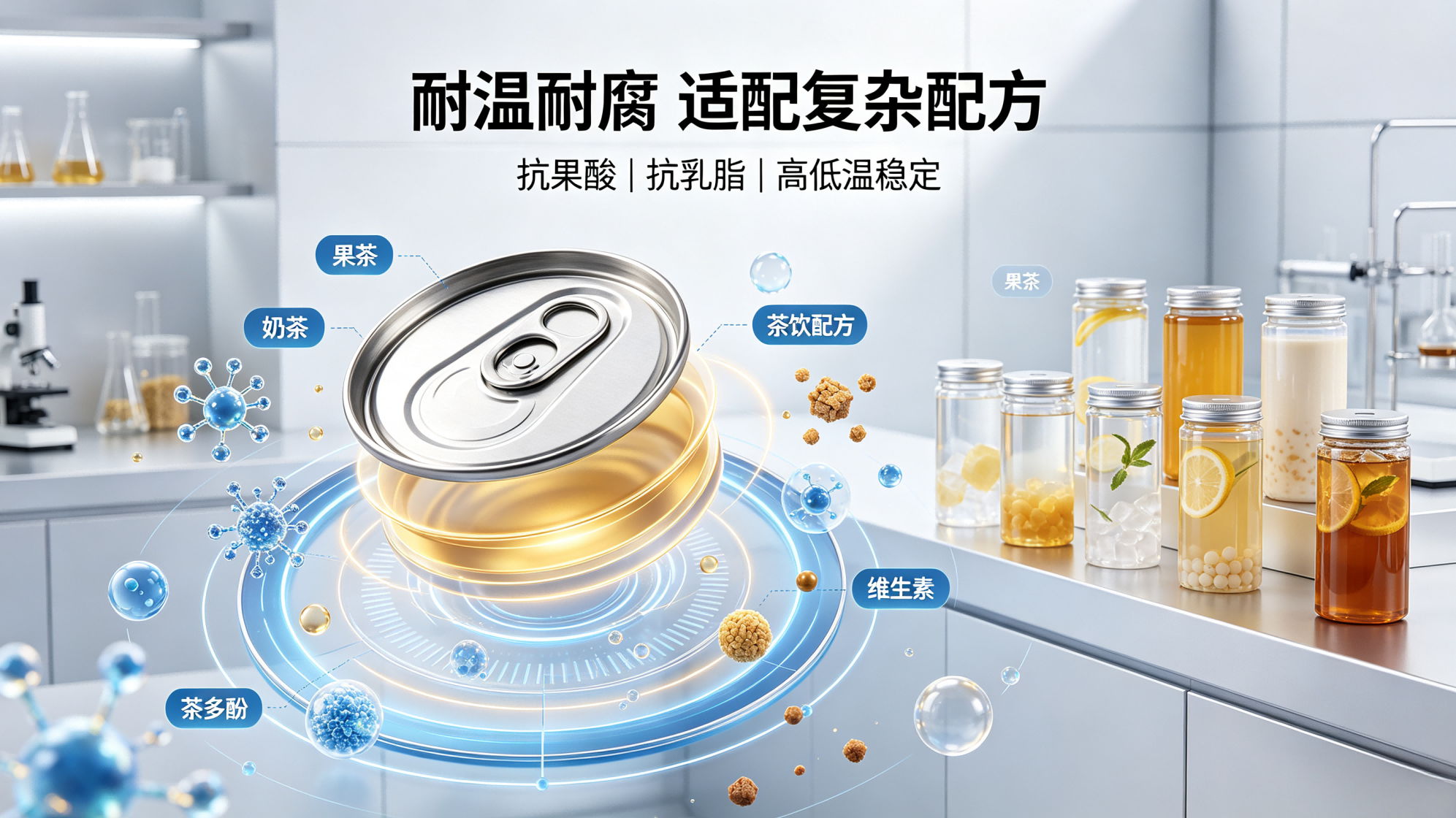 耐温耐腐，适配新式茶饮复杂配方体系