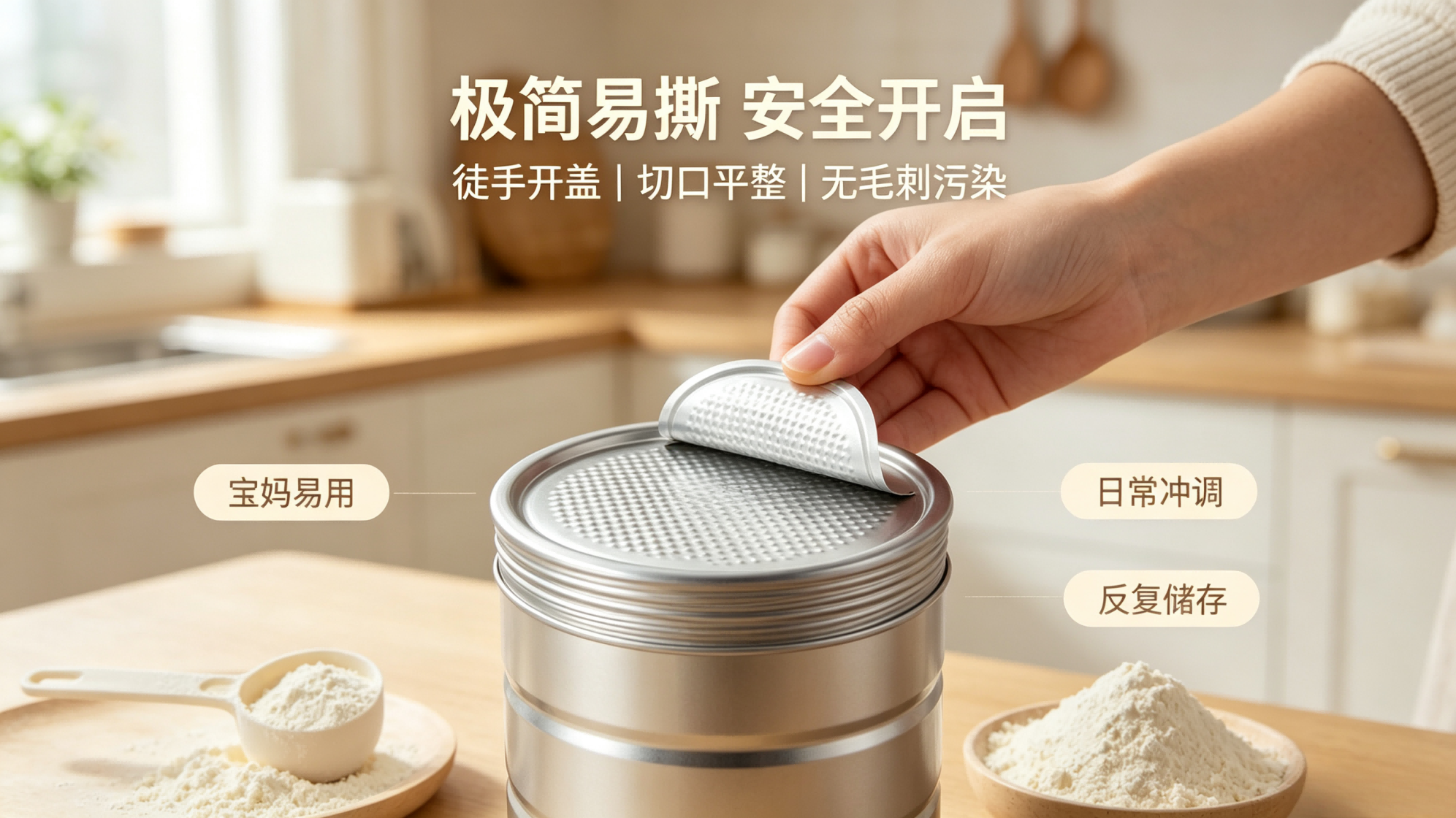 极简易撕设计,提升家庭冲泡使用体验