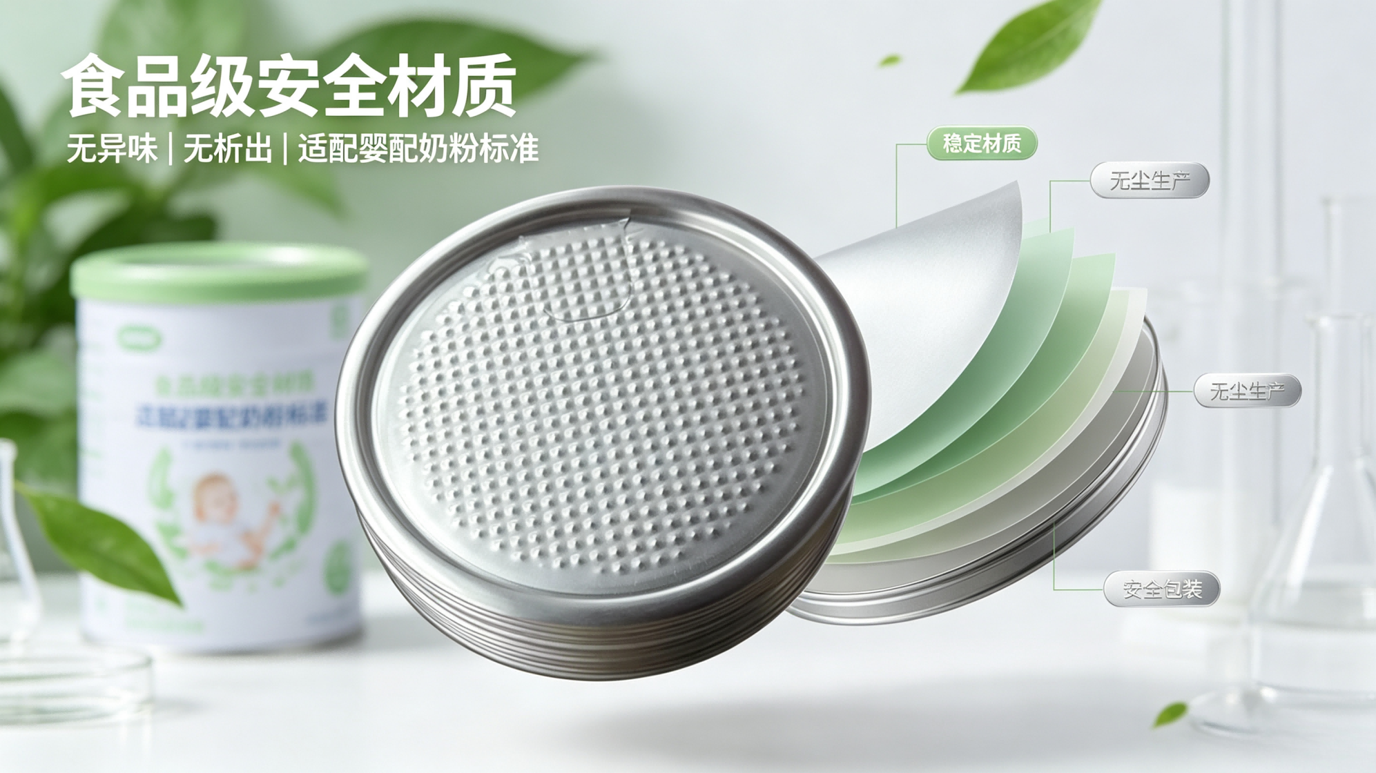 食品级安全材质,适配婴配奶粉严苛标准
