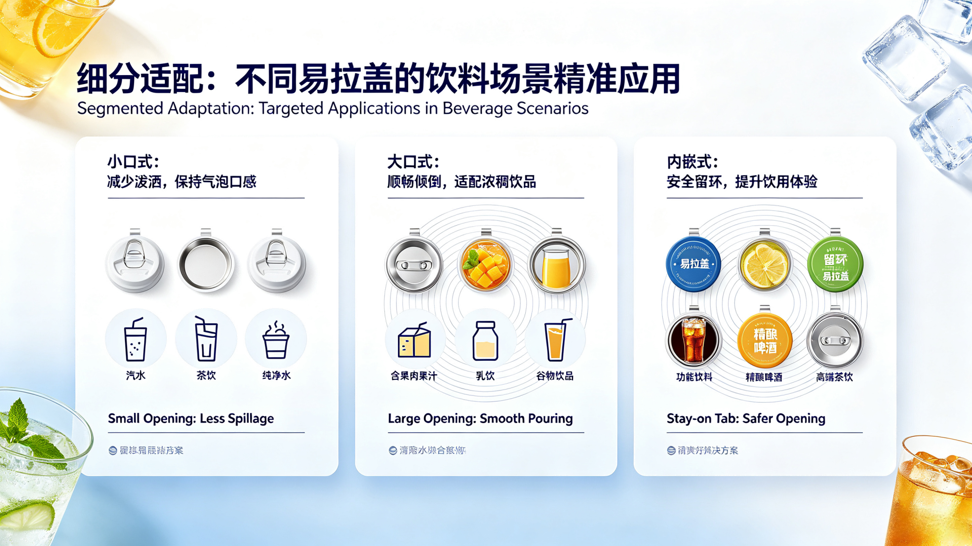 细分适配:不同易拉盖的饮料场景精准应用