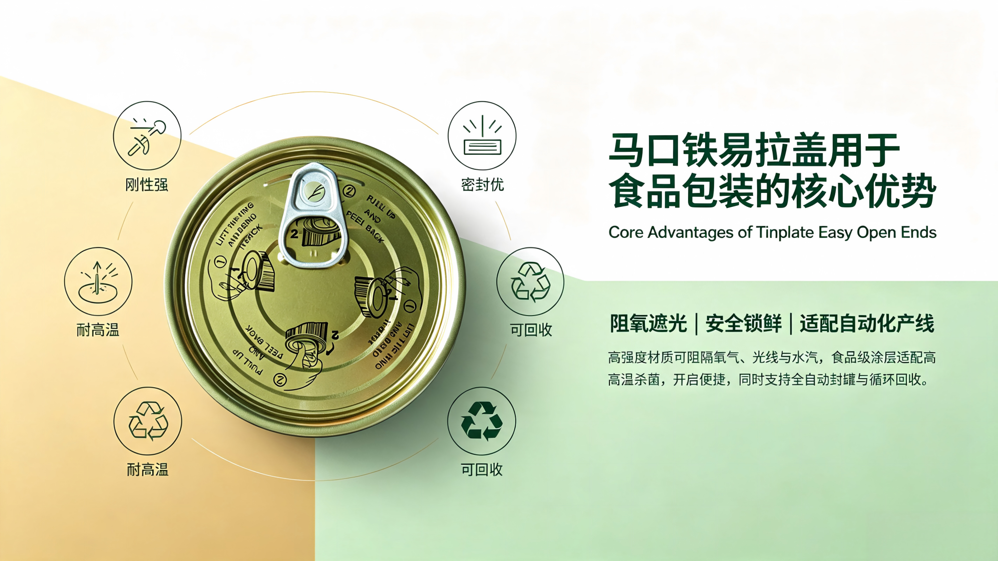 马口铁易拉盖用于食品包装的核心优势
