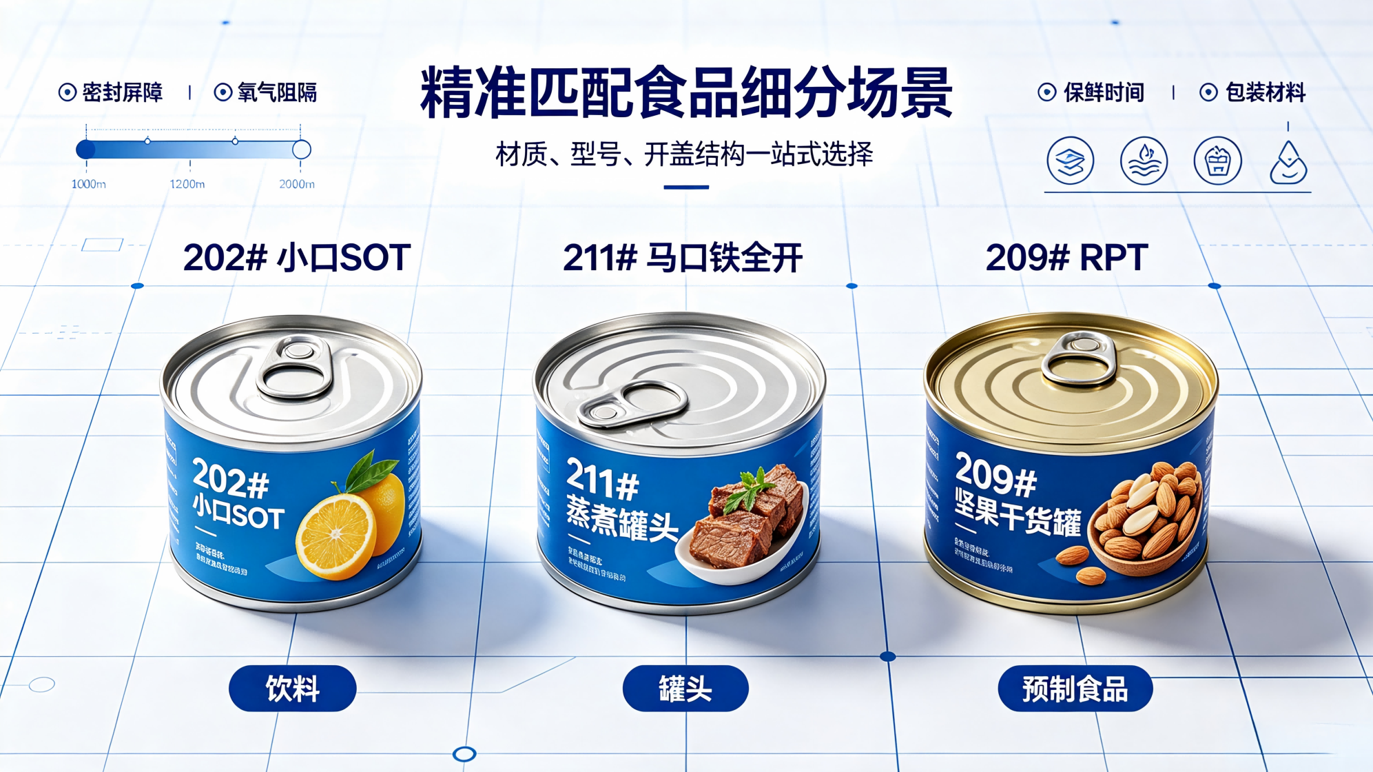 不同型号易拉盖精准匹配食品细分场景