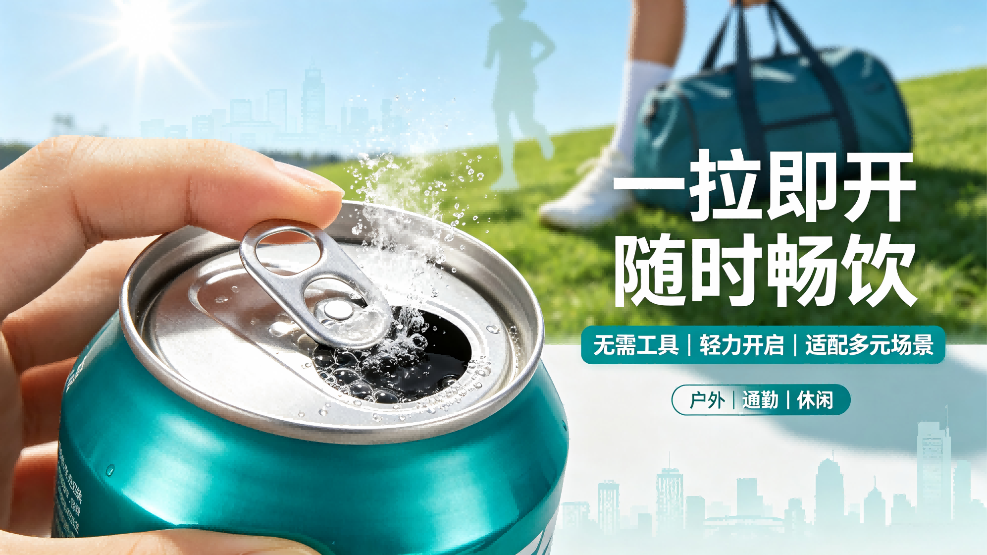 易拉盖提升碳酸饮料饮用便捷性