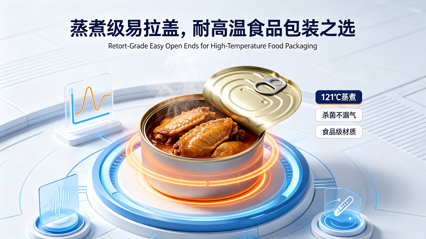 蒸煮级易拉盖，耐高温食品包装之选